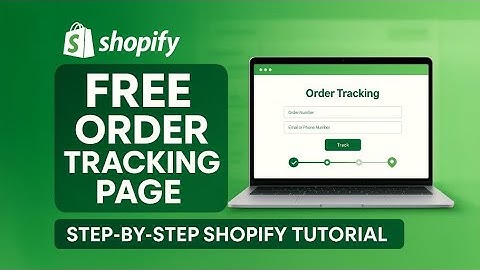 How to Add an Order Tracking Page For Free to Shopify Store ( Step By Step Tutorial )
