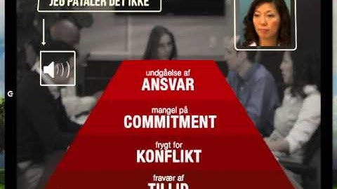 The Five Behaviors of a Cohesive Team - Dansk