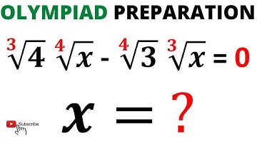 Math Olympiad | Solve for "X"  | Find the Quick Trick to get the answer