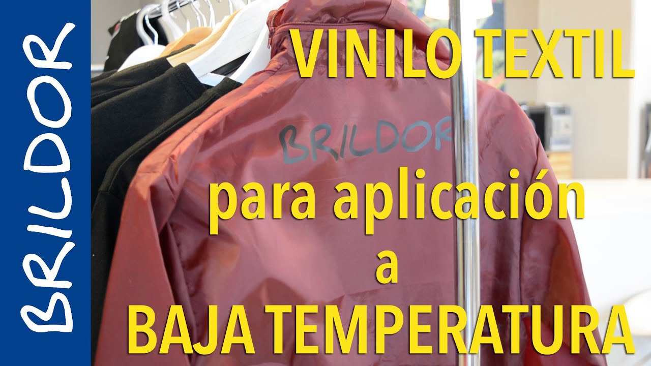 Vinilo textil para aplicación a temperatura - YouTube