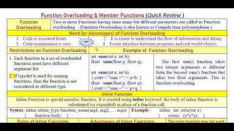 PUC-2 CH-8 Function Overloading