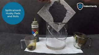 Clean Up Oil & Fuel Spills in the Rain with Spilltration® Husky Pads