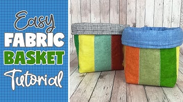 Sewing Projects: Fabric Basket Using Jelly Roll Strips