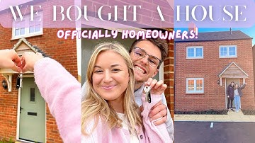 WE BOUGHT OUR FIRST HOUSE 🏠 | Getting the keys, empty house tour, moving day, & getting organised