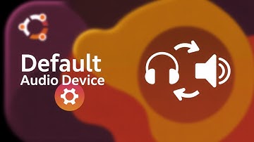 How do you set a default audio output device in Ubuntu