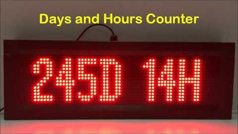 LED Count Up Clocks and Timers