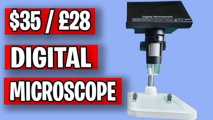 Elikliv EDM602 LCD Digital Microscope with 3 Lens, 10.1 Screen Coin  Microscope, 2160P 24MP Soldering Microscope, Biological Microscope Kit.  1500X Coin Magnifier with Light, TV/Windows/Mac Compatible - Yahoo Shopping