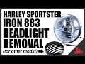 HOW TO: Remove Headlight (for other mods!) - Harley Sportster Iron 883