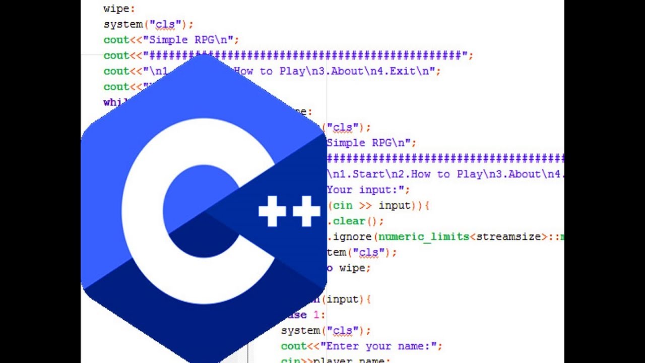 C++ RPG game (My first C++ game ever) - YouTube
