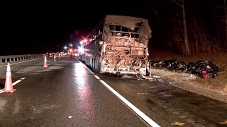 Celebrity Bus carrying Mass. middle school students catches fire Wealth