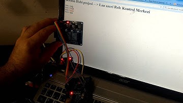 Arduino + Ethernet ENC28J60 ile WEB Role Kontrol