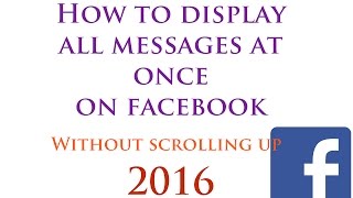 [2016] How to go back to your first message sent to someone on Facebook without scrolling up screenshot 4