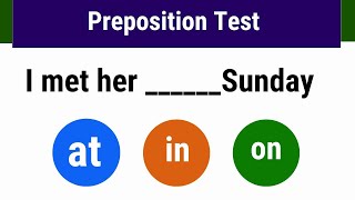 Preposition Of Time | English Grammar | Prepositions Quiz
