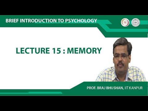 Lecture 15 : Memory