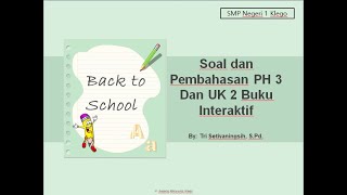 Pembahasan UH 3 dan UK 2
