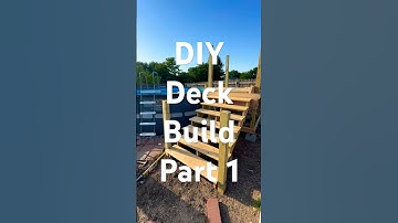 How To Build A Deck With Stairs For Your INTEX Pool (Part 1) #intexpool #diy #deckbuild