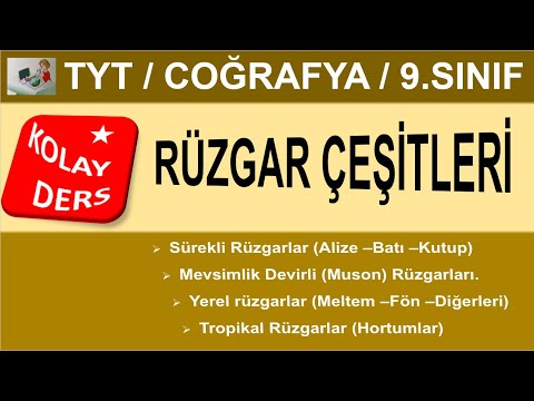 RÜZGAR ÇEŞİTLERİ /9.SINIF COĞRAFYA RÜZGARLAR /TYT
