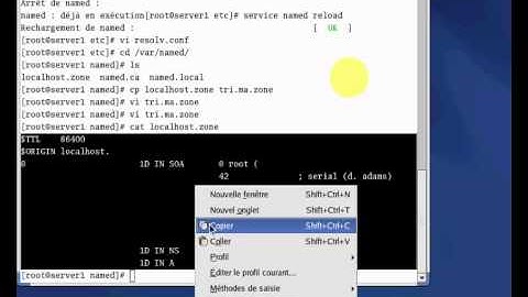 Installation et configuration DNS primaire et socondaire sous redhat (khalid moussadik)