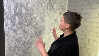 The "WORLD MAP" effect on the Wall * Decorative Plaster with Your Own Hands