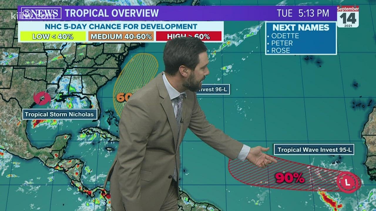 TROPICAL UPDATE: Nicholas weakens; two more tropical waves in the ...