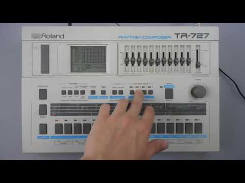 Roland TR-727 Rhythm Composer with DP-2 Pedal Switch