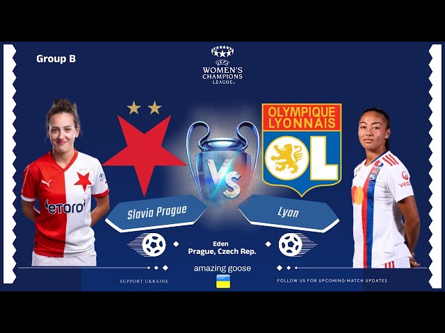Slavia Praha W vs Lyon W Livescore and Live Video - Champions League Group  stage - Women - ScoreBat: Live Football