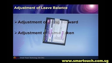 HRIS Software : Leave Management System tutorial : How to adjust Leave entitlement and leave record