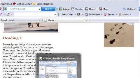 Thiết kế web bằng thẻ Div - Expression Web P7