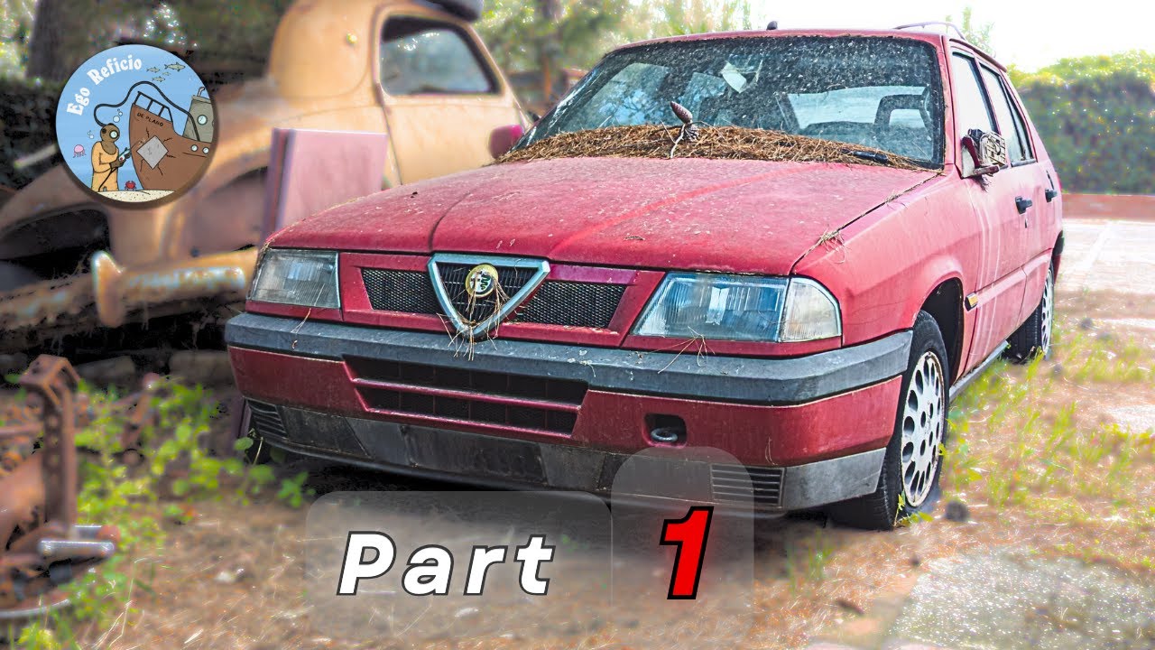 Заброшенная Alfa Romeo 33 снова сияет после 20 лет: Очистка интерьера! Часть 1/2
