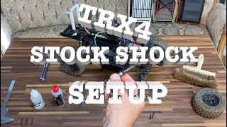 TRX4 stock shock setup for best performance