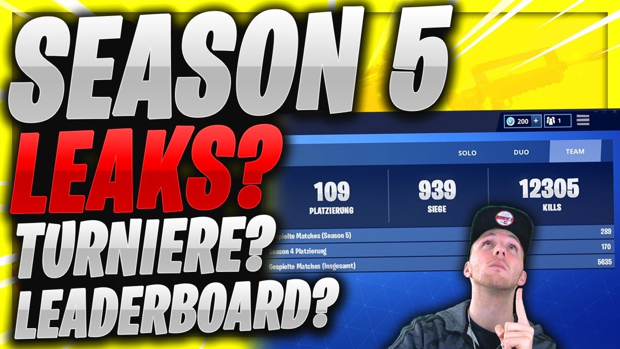 🎮 FORTNITE SEASON 5 MIT RANKED SYSTEM? + GROßE ANKÜNDIGUNG UND TURNIERE