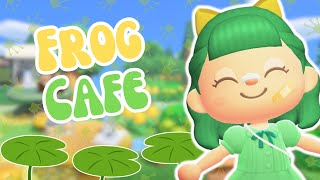 FROGGY SPRING CORE TOWN CORE ISLAND | ACNH FROGGY CAFE HOME BUILD | ANIMAL CROSSING NEW HORIZONS