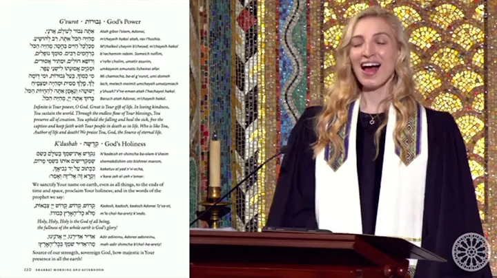 Cantor Sara Anderson Shabbat at Temple Emanu-El NY...