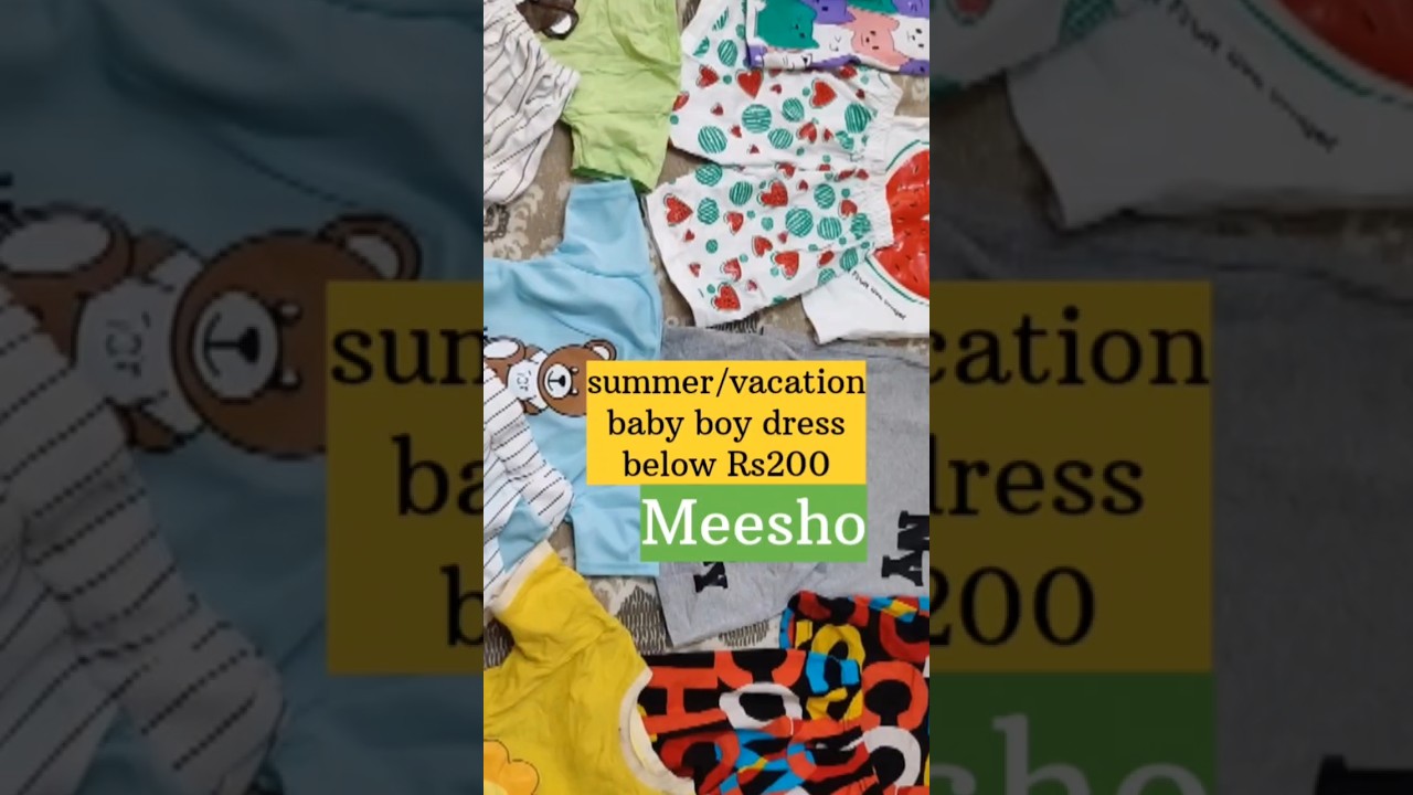 boy baby dress below Rs:200 / vacation, summer / coords 