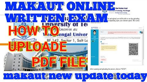 makaut online written exam BACKLOG all process step by step || pdf file upload || all process