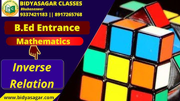 B.Ed Entrance #Mathematics #Inverse Relation