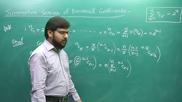 Binomial Theorem: Summation Series of Binomial Coefficients (Part 2(a)) by SPA Sir