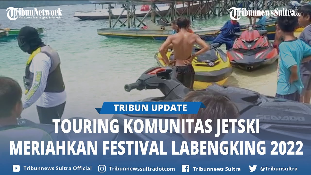 Komunitas Jetski Kendari Tiba di Pulau Labengki, Tempuh Perjalanan Laut 1 Jam dari Masjid Al Alam