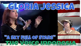 Gloria Jessica 'A Sky Full Of Stars' | Knockout | The Voice Indonesia 2016 - REACTION