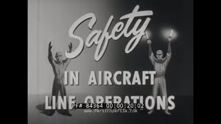 ' SAFETY IN AIRCRAFT LINE OPERATIONS '  1954 U.S. NAVY TRAINING FILM   A1 SKYRAIDER 84364
