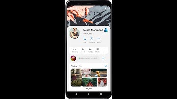 Facebook UI Design  with Android Studio Running on Android Emulator Pixel 4 API 29