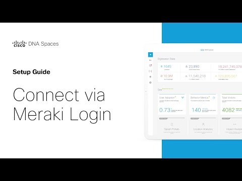 Cisco DNA Spaces Setup Guide - Connect via Meraki Login