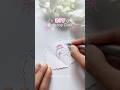 DIY Birthday Card🎂❤️😱 #art #craft #shorts #viral