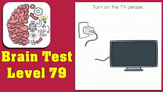 Brain Test Level 79 Turn on the TV, Walkthrough solution. screenshot 2