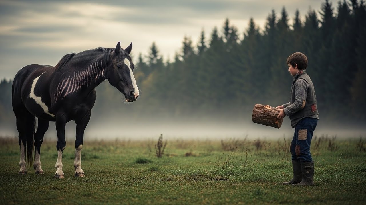 UN NIÑO HUÉRFANO SIGUE A UN CABALLO HASTA EL BOSQUE, Y DESCUBRE UN SECRETO ENTERRADO HACE DÉCADAS