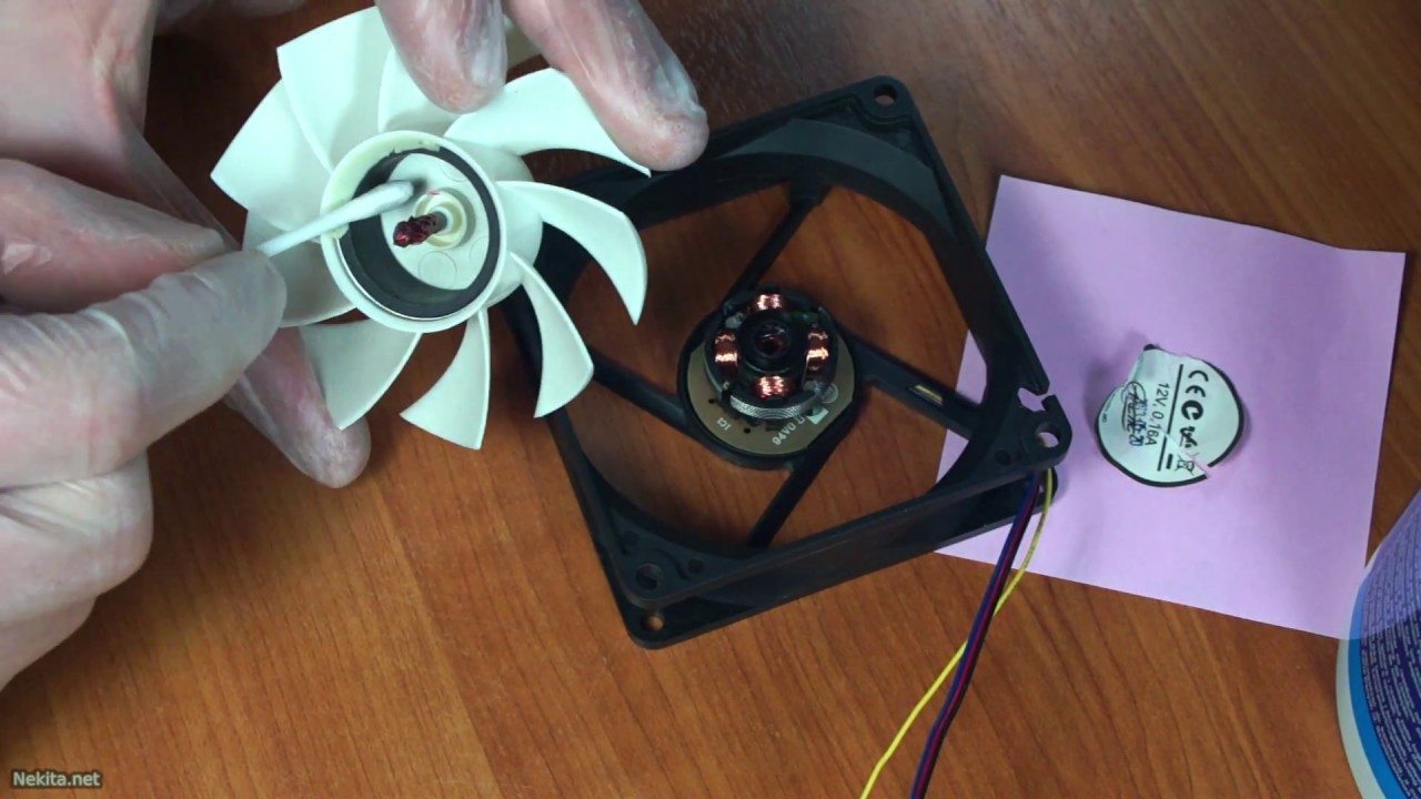 Lubricating Case Fan after Cleaning - YouTube