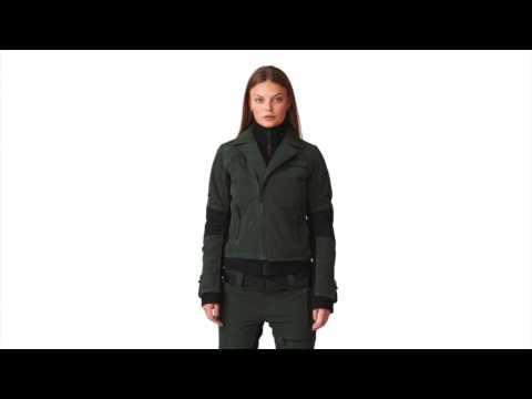 SOS 'Doll' Womens Ski Jacket in Forest - A Closer Look 