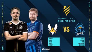 Team Vitality vs Rogue \/\/ Rainbow Six European league 2020 - Stage 2 - Playday #6