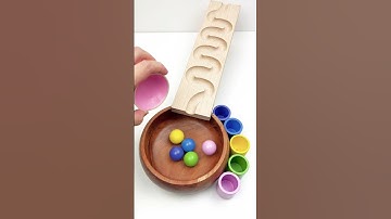 Color Sorting ASMR #asmr #satisfying #colorsorting #marblerun