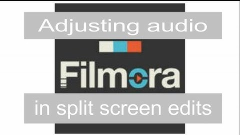 #Filmora split screen audio edit tutorial